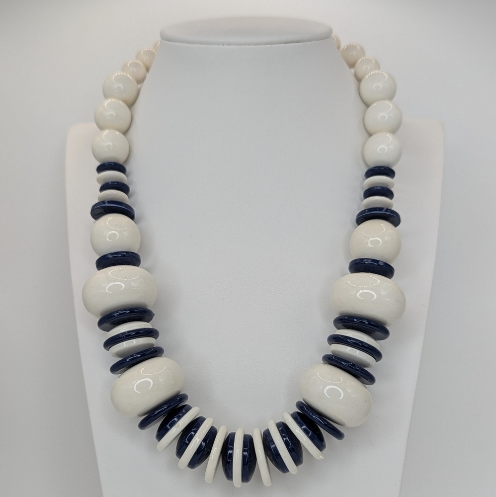 Vintage 1980's Bead Maximalist Necklace